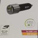 ZGEAR Adaptive Fast Car Charger With USB-A USB C Ports