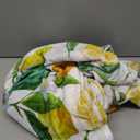 Jekeno Lemon Floral Blanket Yellow Fruits Green Leaves Print Gifts for Women Kids Girls Home Bedroom Living Room Decor Soft Cozy Lightweight Throw Blankets White 50"x60"