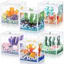 Foilswirl 6 Set Under The Sea DIY Tank Under The Sea Party Favors Charms Ocean Fishing Shark Goodie Bags Turtle Party Favors Summer Crafts