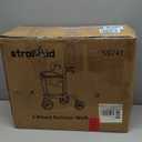 3 Wheel Walkers for Seniors, Foldable Rollator Walker with Tray & Large Storage Bag, 10" Big Wheel for All Terrain, 350 lb Weight Capacity, Pink