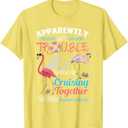 Apparently We're Trouble When We Are Cruising Together T-Shirt (Small, Black)