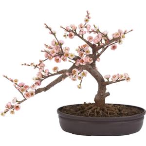 Nearly Natural Cherry Blossom Bonsai Silk Tree, Pink