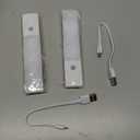 Under Cabinet Lights,LED Rechargeable Battery Operated Motion Sensor Magnetic Light Indoor,Motion Sensor Closet Lights, Wireless for Kitchen, Stairs 2 Pack