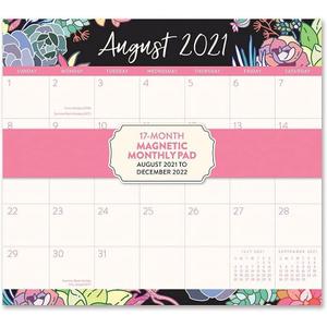 Orange Circle Studio Corporation, Succulent 2022 Magnetic Wall Calendar
