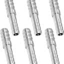 JoyTube Hose Barb Reducer 3/8" to 1/4" Barb Hose ID Stainless Steel Reducing Union Fittings Air Water Fuel (Pack of 5)