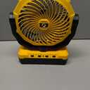 FRIZCOL 3-in-1 Camping Fan - Portable Fans Rechargeable - 24000mAh Battery Powered Fan with Light & Remote for Indoor, Outdoor, Tent, Travel, Fishing, Jobsite, Gifts for Men Dad Him - Yellow