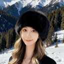 Upgraded Soft Fluffy Winter Bucket Hat for Women Warm Faux Fur Fisherman Cap Cozy Cold for Winter, Black