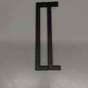 goldenwarm 2Pack 8INCH Matte Black Cabinet Pulls Kitchen Hardware, 204mm Square Bar Pulls for Cabinets Hardware, Black Drawer Pulls 8-1/2in Overall Length