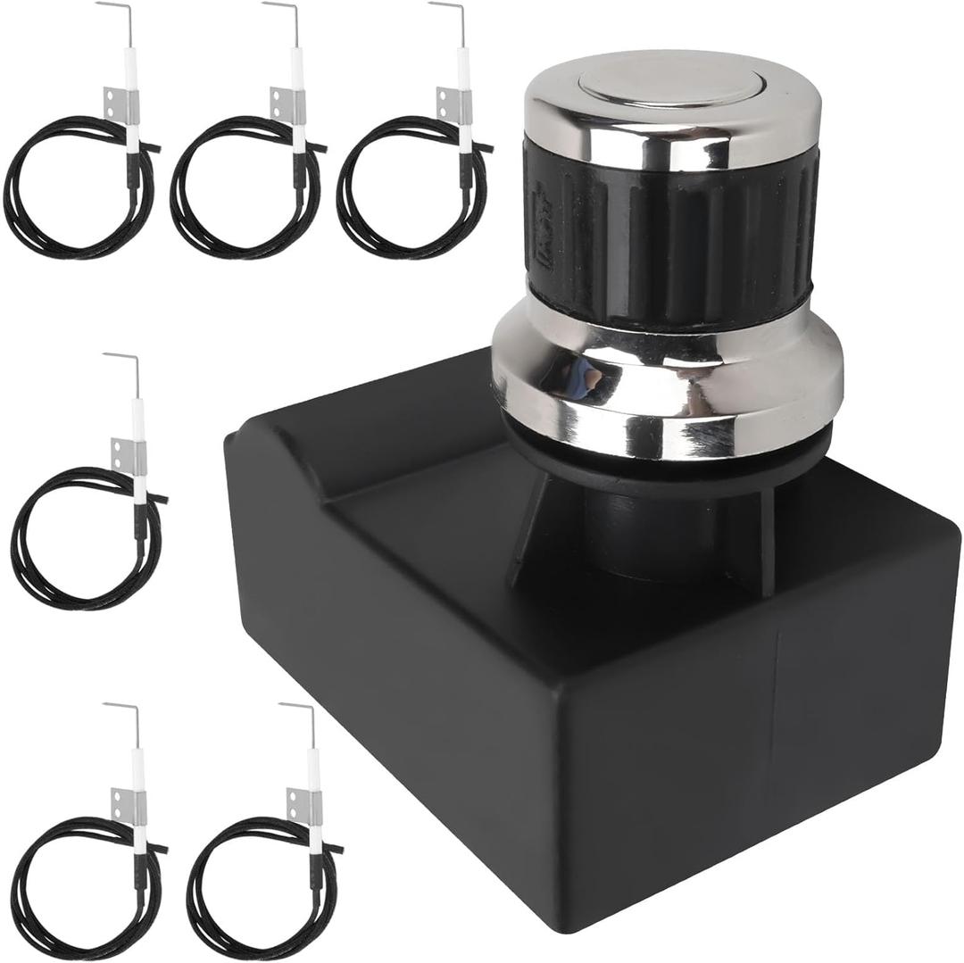 Pulse Igniter DHL-128-6Q for Nexgrill Ignitor Replacement Starter 720-0888S 720-0882A 720-0896E 6 Burner Home Depot Nexgrill 720-0888N Ignition Switch for Nexgrill Parts 6 Outlet Button Igniter Kit