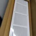 Fancat 24x6 Duct Opening | Steel Return Air Grille | Vent Cover Grill for Sidewall and Ceiling | HVAC Cold Air Intake Grille | White | Outer Dimensions: 25.75"W X 7.75", 24''Wx6''H [Duct Opening]