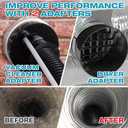 Sealegend 58-Pieces 35-Feet Dryer Vent Cleaner Kit, Dryer Cleaning Tools, Include Omnidirectional Blue Dryer Lint Vacuum Attachment, Dryer Vent Brush, Universal Vacuum & Dryer Adapters