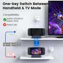 Portable Docking Station for Nintendo Switch 2, Switch OLED & Switch, 4K@60Hz HDR TV Dock Travel Mini Stand, 60W PD Fast Charging, 3 USB Ports Hub for Controllers, Compact Replacement OEM Dock