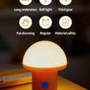 Sgohevn LED Night Light for Bedroom - Cute Mushroom Mini Desk Lamp with 3 Brightness Levels, USB Rechargeable & Portable Bedside Lamp for Kids and Nursery Christmas Gifts for Birthday