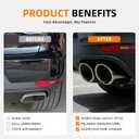 2PCS Exhaust Pipe Tail Throat Muffler Compatible with 2019-2025 Porsche Macan 2.0T,Stainless Steel Dual Exhaust Outlet Tail Throat Replacement Accessory