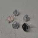 HOME SO Suction Cup Hooks O Shape (2 or 4 Pack) (Chrome, 4, Count)