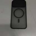 TORRAS for iPhone 15 Pro Max Case with Slide Camera Cover & Rotatable Kickstand, Magnetic Shockproof, Military Grade Drop Protection, Fit for MagSafe, Anti-Scratch Anti-Fingerprint, Translucent Black