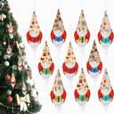 20 Sets Christmas Book Lovers Ornaments Book Club Gifts Reading Gnome Hanging Ornaments Swedish Gnome Xmas Tree Hanging Decorations for Bookworm Teacher Librarian Bookish Coworker