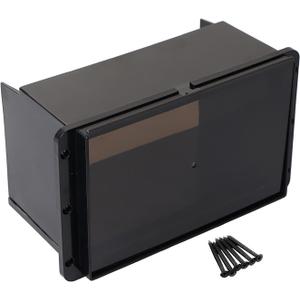 Smoke Waterproof Marine Splash Cover Double DIN 4 Radio Stereo Covers For Motorcycles Slingshot Polaris Cars Boats ATVs