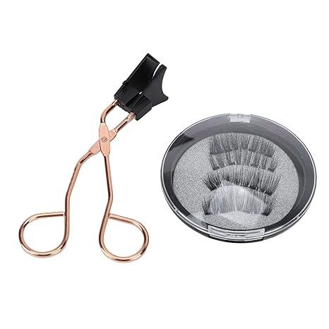 Magnetic Eyelashes Applicator Tool Kit,4pcs Magnetic Eyelashes Magnetic Eyelash Clip Eyelashes Thick False Eyelashes Set Dual Magnetic Lashes (KS01-4)