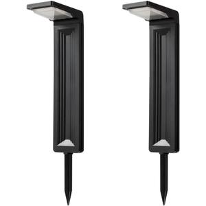 Solar Spot Lights Outdoor, Waterproof IP65, 30 LED, 2 Lighting Modes, Suitable for Outside Garden, Landscape,Pathway,Yard, Deck, Lawn, Patio, Fence- 2 Pack (Warm Light)