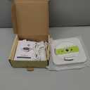 Bluetooth Portable Home CD Music Player with Remote Control, Timer, Built-in Speakers and LED Display - FM Radio Boombox (White)