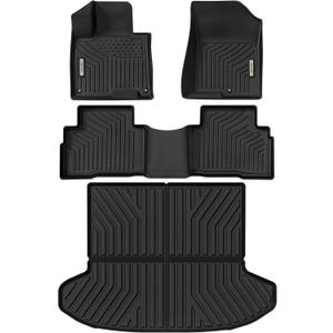 OEDRO Floor Mats & Cargo Liner Fit for Kia Sportage 2023-2025 Hybrid(Not Fit Plug-in Hybrid), TPE All-Weather Sportage Front & Rear Row & Cargo Mat