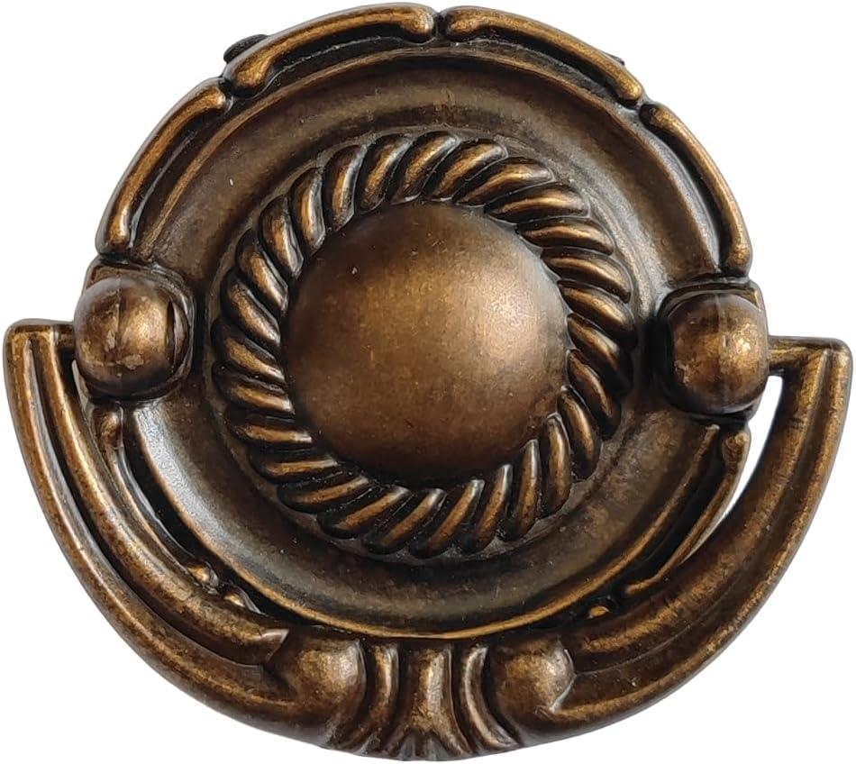 4-Pack 2 C-C Vintage Style Antique Copper Bail Drawer Pull Drop Swing Handles Cabinet Knob Kitchen Hardware 51 mm Centers (4)