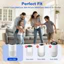 Fil-fresh Core 300 Replacement Filter, Compatible with LEVOIT 300 and Core 300S Air Purifier, Smoke Removal, H13 True HEPA Filters and Activated Carbon, Replace Core 300-RF-TX, 2-Pack (7.56*5.8*7.56 inch, Green)