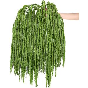 Suncalla Forest Green Spring Natural Dried Amaranthus Hanging Flowers Amaranthus Artificial Flowers for Wedding Arch Bouquet Floral Garland Wall Home Decoration (23 Inch,12 Pcs)