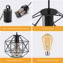 Battery Operated Chandelier,Gazebo Battery Operated Outdoor Lights Waterproof 7.8′′×7′′Hanging Pendant Light 4 AA Batteries,for Pergola Patio Porch Garden Barn Room Decor, Battery Powered