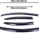 4PCS Rain Guards Side Window Visor Vent Outside Mount Fits for Honda Accord 2013 2014 2015 2016 2017 4 Door Sedan