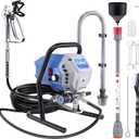 x10 Airless Paint Sprayer, 700W 2900 Psi, 0.31 Gpm | Low Overspray, Adjustable Pressure, For Interior Walls, Fences, Cabinets, Decks; Includes 25 Ft Hose And Extension Rod