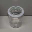 1 Gallon Glass Cookie Jar with Lid  Glass Jar with Lid - Airtight Food Storage Container for Cookies, Candy, Flour, Dog Treats  Clear Large Kitchen Jar for Pantry - Glass Containers with Lids