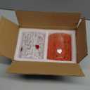 2 Pcs Valentines Day Icon Juice Glasses, 14 oz Heart Themed Cute Glass Cups, Handblown Stemless Anthropology Glass Cups Drinkware for Party Supplies Gifts