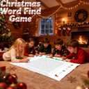 VYWmna Jumbo Thanksgiving Word Search Poster, Giant 36"X24" Wall Game,New Large Holiday Activity Poster with 50 Words,Fun Word Find Decor for Thanksgiving Party