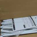 Wokceer White Metal Wedding Arch Stand Set of 3 Sizes 8FT, 7.2FT, 6.6FT for Wedding Ceremony, Baby Shower, Birthday Party, Garden Decoration