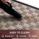Mibao Front Door Mat, Heavy Duty Durable Welcome Mat for Outdoor Indoor, Dirt Trapper Waterproof Super Absorbent Door Mat for Entryway Outside Patio Porch, 35.5" x 24", Beige