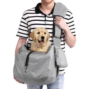 Ownpets Pet Sling Carrier, Fits 15 to 25lbs Extra-Large Dog/Cat Sling Carrier Reversible and Hands-Free Dog Bag with Adjustable Strap and Pocket Shoulder Pad for Outdoor Travel Hiking