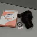 2 PCS Ponytail Extensions Claw Clip Short Pony Tails Wavy Curly Synthetic Hairpieces for Women 12 Inch + 14Inch Set Dark Brown