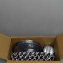 BESTSTAR 175PCS Clear and Black Disposable Plates Set for 25 Guests, 50 Plastic Plates, 25 Cups, 25 PreRolled Napkins with Plastic Cutlery for Party, Birthday, Wedding, Thanksgiving, Christmas