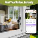 Waterproof Smart Bird Feeder Camera with AI ID, 2K HD Glare-Free Video. All-Weather Outdoor Window Mount. Unique Gifts for Elderly Parents, Kids, Birding Lovers & Gardeners