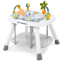 Time Followers® 4-in-1 Baby Activity Center | 3 Stage Grow Stationary Standing Toddler Play Table | Tummy Time,Exersaucer, Jumpers & Bouncers | Babies Essential for Baby Ages 6M+ (White)