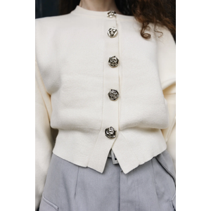 Genevieve Ivory Cardigan, Trendy Outfits, M