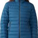 Mountain Hardwear womens Deloro Down Jacket (X-Large, Dark Caspian)