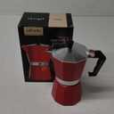 Primula Classic Stovetop Espresso and Coffee Maker, Moka Pot for Italian and Cuban Caf Brewing, Greca Coffee Maker, Cafeteras, 6 Espresso Cups, Red