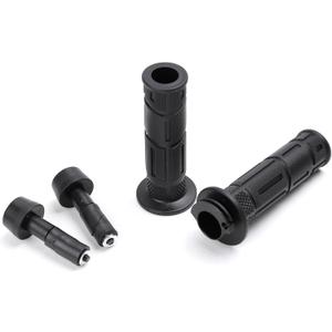 Minho Motorcycle Handle Grip in Rubber Material Compatible with Yamaha Zuma 50cc 125cc,Black Color