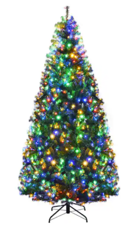 7 ft. Pre-Lit Artificial Christmas Tree with 500 LED Lights