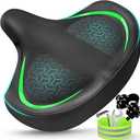 Bicycle Seat, Bike Seat for Women Men Extra Comfort Wide, Oversized Comfortable Seats Saddle for Peloton Bikes, Fit for Exercise Bikes, Electric Bikes, Mountain Bikes, Cruiser Bikes