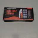 Coaxial Cable Crimper for RG59, RG6, 3-in-1 Coax Cable Repair Kit with Wire Stripper Adjustable for RG59, RG11, RG7, F-Type RG6 Connector for Satellite TV, Home Theater and Network Cabling (20)