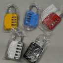 6 Packs Combination Lock Pack, Digital Locker Lock Combination Locks, Programmable Combination Lock Padlock Silver White Black Red Blue Rose Yellow